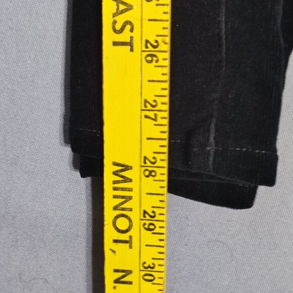 Calvin Klein Jeans micro corduroy casual pants women's size 8 black straight - Picture 8 of 9